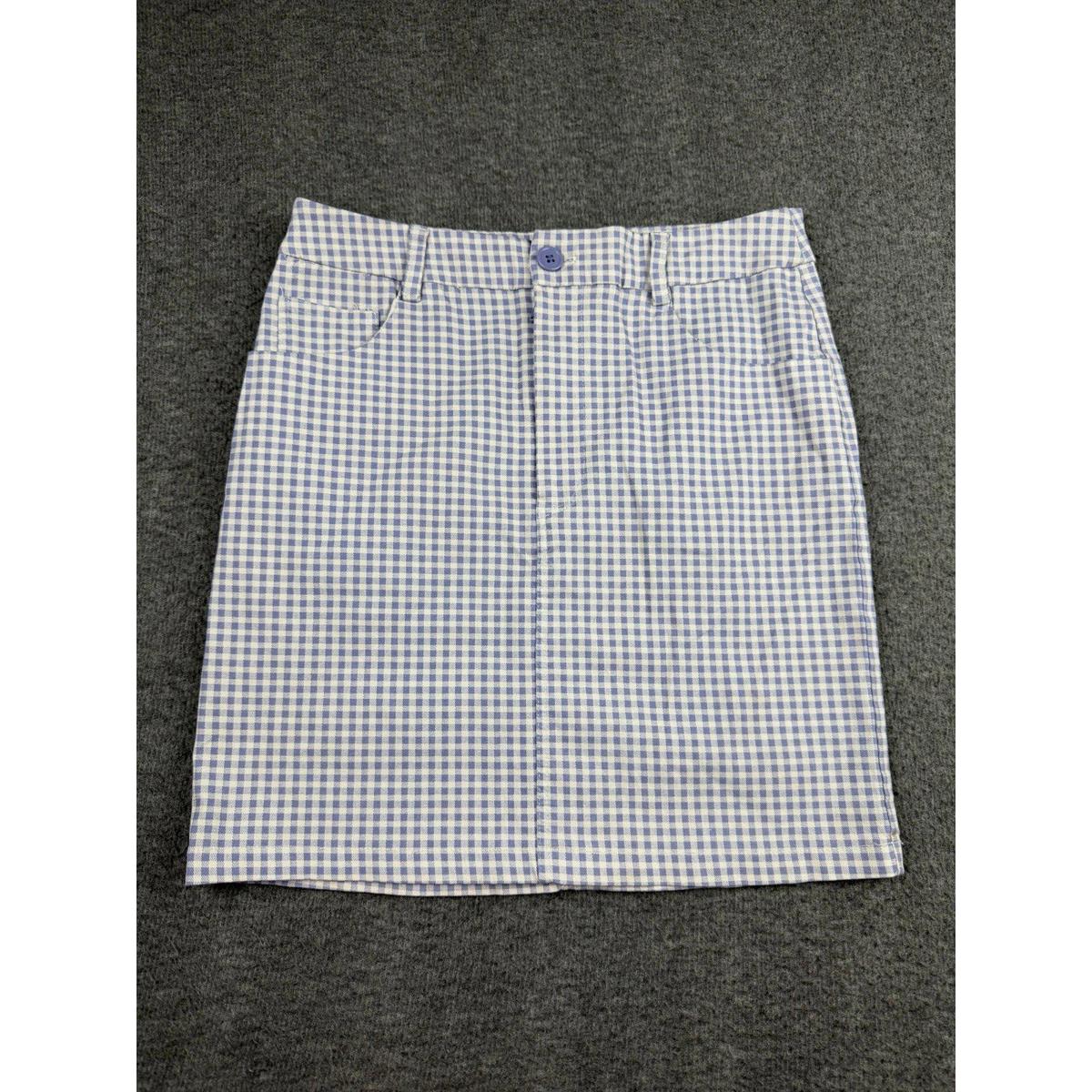 Forever 21 Purple And White Gingham Mini Skirt Kids Size Large